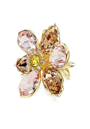 Swarovski flower ring - Gold