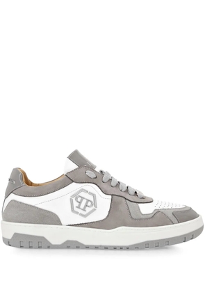 Philipp Plein Hexagon panelled low-top sneakers - White