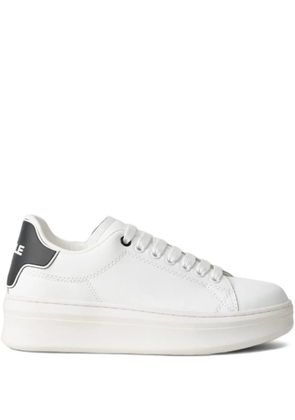 Gaelle platform heel sneakers - White