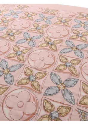 Louis Vuitton Pre-Owned monogram flower precious dragon stall shawl - Pink