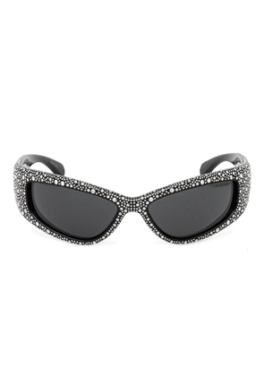 Swarovski Eyewear embellished geometric-frame sunglasses - Black
