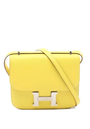 Hermès Pre-Owned 2022 mini Constance 3 shoulder bag - Yellow