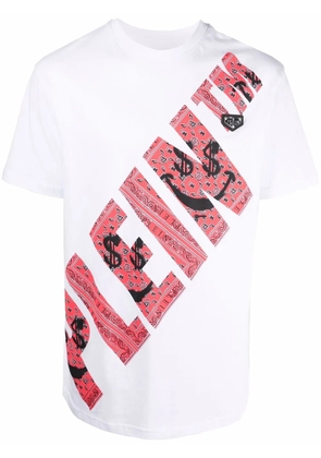 Philipp Plein graffiti-print round neck T-shirt - White