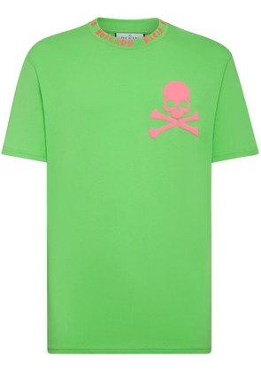 Philipp Plein Skull&Bones-print cotton T-shirt - Green