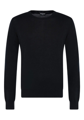 FRANZESE COLLECTION ribbed crew neck sweater - Black