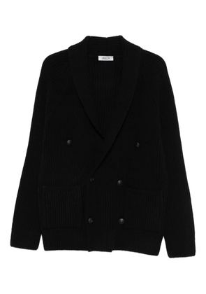 GIUUNO double-breasted pocket cardigan - Black