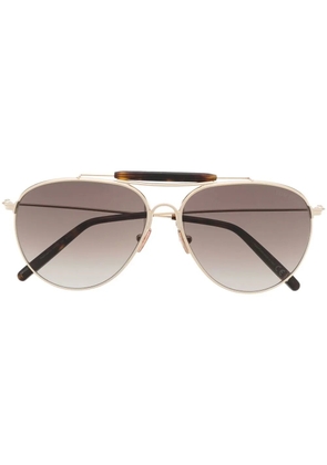 TOM FORD Eyewear pilot-frame sunglasses - Gold