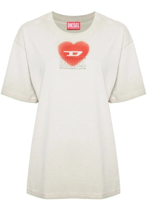 Diesel T-Buxt-N4 logo-print T-shirt - Neutrals