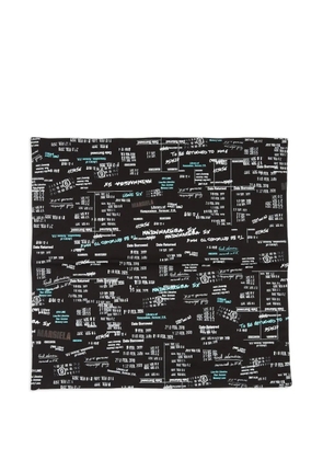 MM6 Maison Margiela Numbers-print scarf - Black