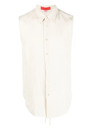 Eckhaus Latta open-back sleeveless shirt - Neutrals