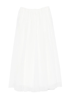 Brunello Cucinelli Silk maxi skirt - White