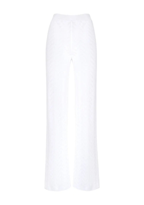 Missoni Zigzag-pattern trousers - White