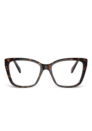 Swarovski Eyewear crystal-embellished square frames - Brown