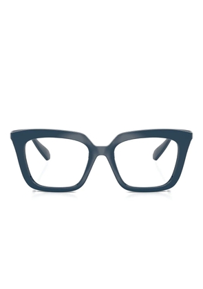 Swarovski Eyewear crystal-embellished square-frame glasses - Blue