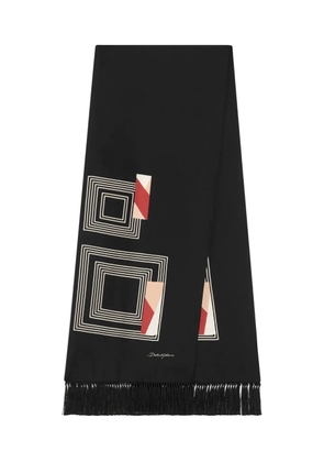 Dolce & Gabbana Square Fringed Scarf - Black