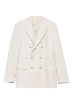 Eleventy double-breasted striped blazer - Neutrals