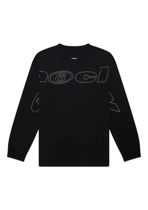 MM6 Maison Margiela Long Sleeve Graphic T-Shirt - Black