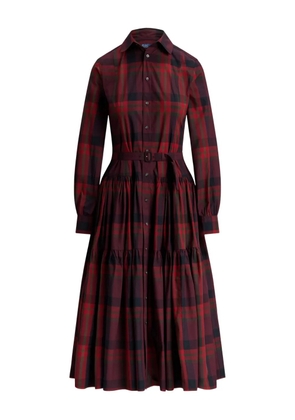 Polo Ralph Lauren belted tiered midi shirt dress