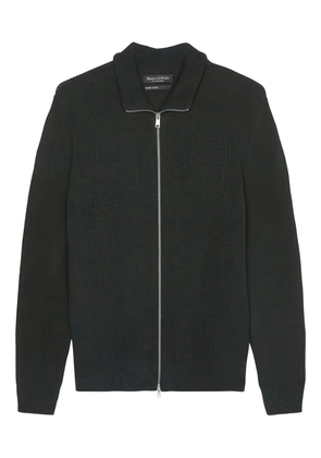 Marc O'Polo textured zip-up cardigan - Blue