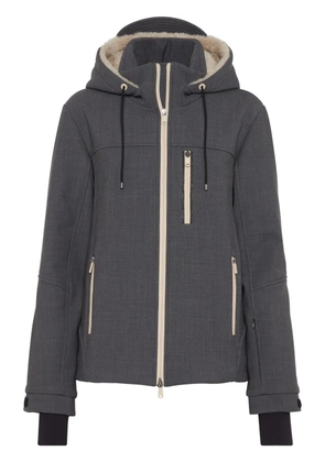 Brunello Cucinelli Mountain hooded jacket - Grey