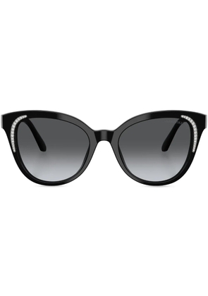 Swarovski Eyewear crystal-embellished oversized sunglasses - Black