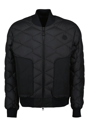 Moncler quilted bomber jacket - Black