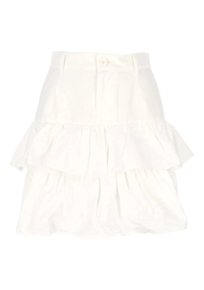 Fiorucci ruffled skirt - White