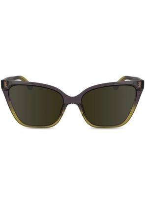 Calvin Klein logo-print sunglasses - Purple