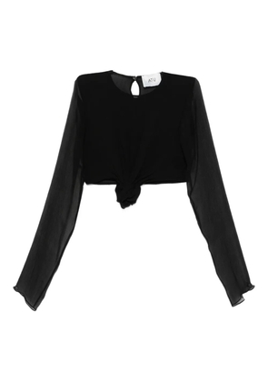 Atu Body Couture long-sleeve knot top - Black