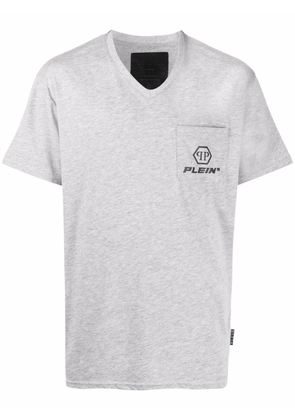 Philipp Plein logo-print short-sleeved T-shirt - Grey