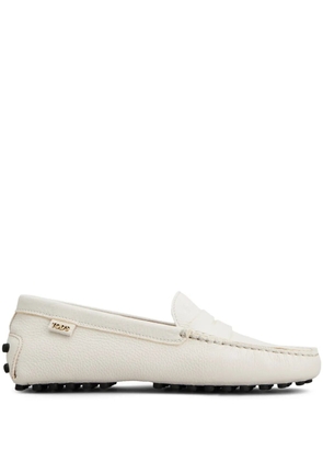 Tod's leather loafers - White
