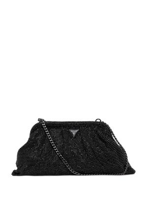 GUESS USA chain-strap embellished clutch bag - Black