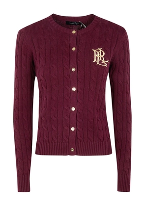 Lauren Ralph Lauren cable-knit button cardigan - Red