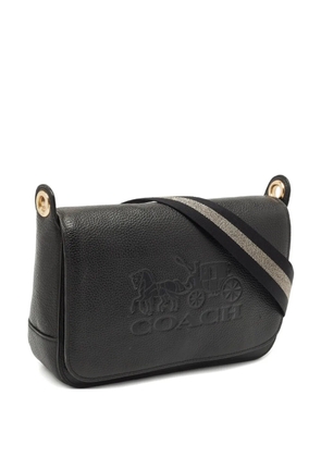 Coach Vintage embossed-logo flap bag - Black