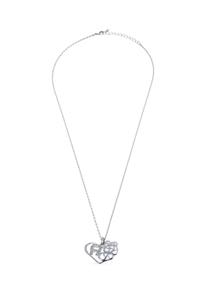 Aigner Vintage crystal heart necklace - Silver