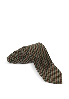 Castangia houndstooth tie - Brown