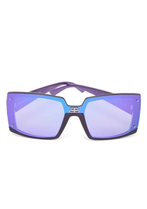 Balenciaga Pre-Owned 2020s mirrored square sunglasses - Purple