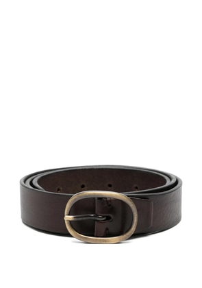 ALBERTO LUTI oval buckle belt - Brown