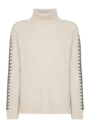 ELENA MIRO` shoulder detail knitwear - Neutrals