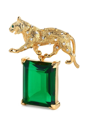 Kenneth Jay Lane Panther pin - Gold