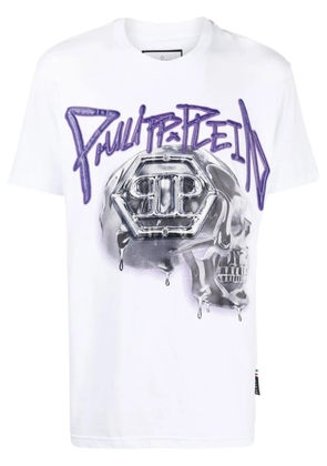 Philipp Plein skull-print short-sleeve T-shirt - White