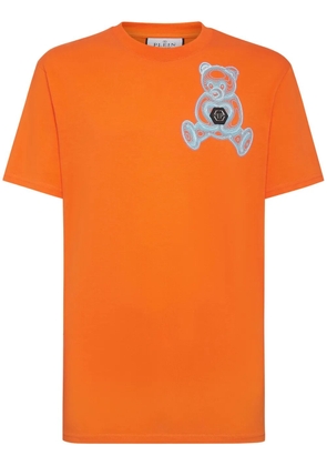Philipp Plein Teddy Bear-print cotton T-shirt - Orange