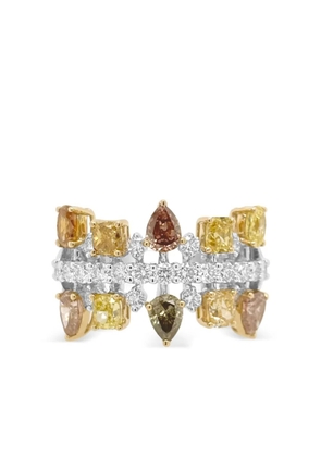 HYT Jewelry 18K white and yellow gold diamond ring - Silver