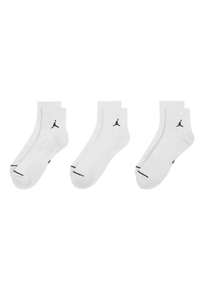 Nike Jordan Everyday cushioned ankle sock (pack of three) - White