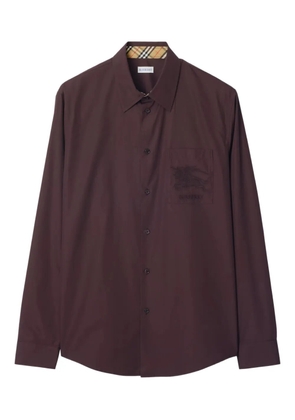 Burberry EKD-embroidered cotton shirt