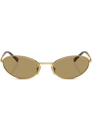 Prada Eyewear Prada PR A59S oval sunglasses - Gold