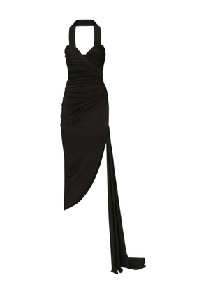 MARCIANO by GUESS asymmetric-hem side-slit dress - Black