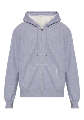 JW Anderson mélange-effect front-zip hoodie - Grey