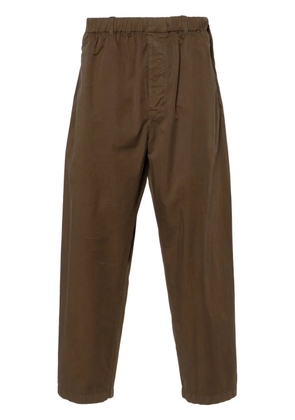 LEMAIRE cotton straight-leg trousers - Brown