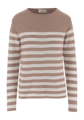 Bruno Manetti striped cashmere jumper - Brown